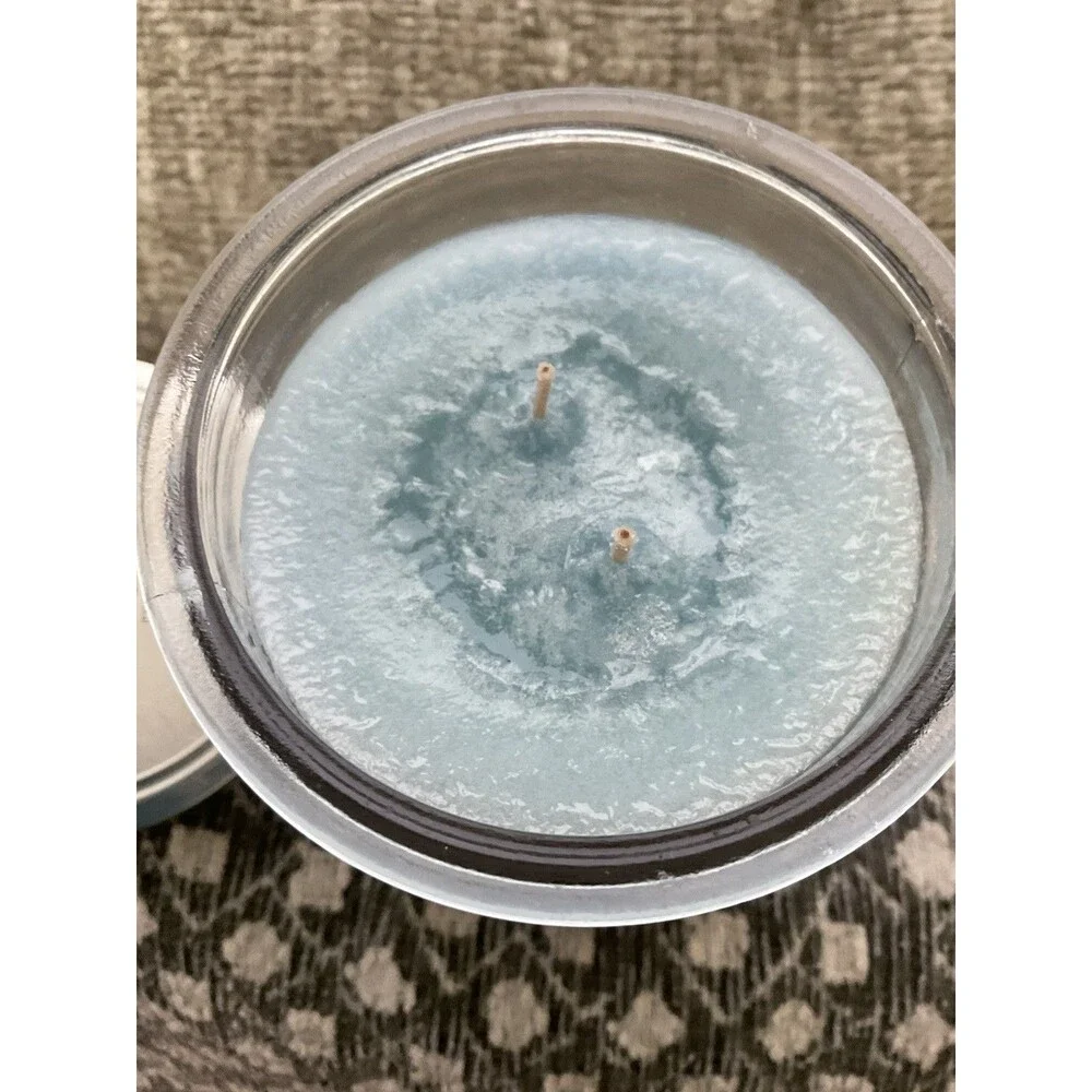Tuscany Candle SEA & SAND Premium Marbled Wax 2-Wick Large Glass 18 oz